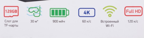 Экшн-камера Digma DiCam 520 серый