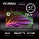Телевизор LED Hyundai 43&amp;quot; H-LED43BU7003 Яндекс.ТВ Frameless черный 4K Ultra HD 60Hz DVB-T DVB-T2 DVB-C DVB-S DVB-S2 USB WiFi Smart TV