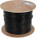 Кабель сетевой Ningbo FTP 4 пары cat5E solid 0.5мм Cu molded 305м серый outdoor стальной трос