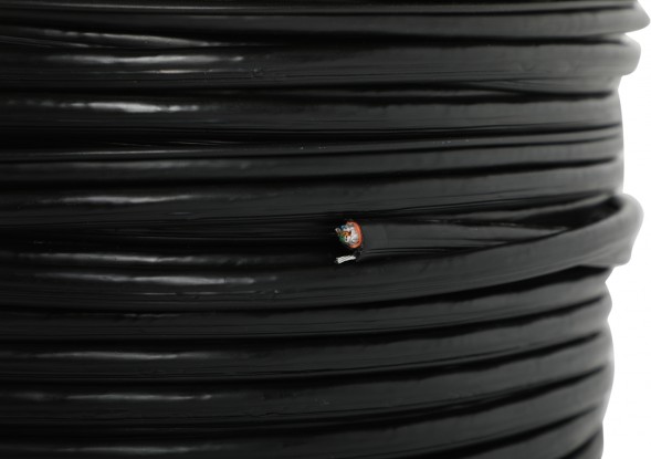 Кабель сетевой Ningbo FTP 4 пары cat5E solid 0.5мм Cu molded 305м серый outdoor стальной трос