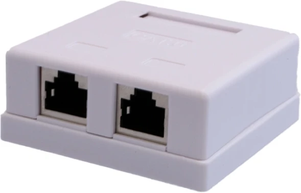 Розетка Suprlan 10-0353-1 наклад. RJ45 2 кат.6 FTP бел.