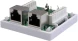 Розетка Suprlan 10-0353-1 наклад. RJ45 2 кат.6 FTP бел.