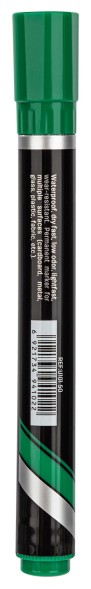 Маркер перманентный Deli EU10150 Think скошенный пиш. наконечник 1.5-5мм зеленый