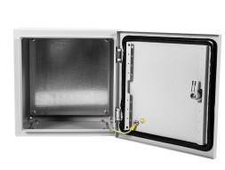 Шкаф электротехнический Elbox EMW-600.400.210-1-IP66 настенный 600мм 400мм 210мм IP66 IK10 несъемн.бок.пан. 100кг серый