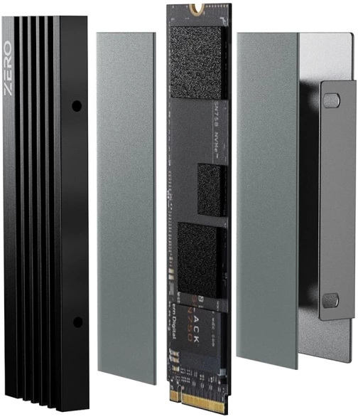 Радиатор для SSD ID-Cooling Zero M05 черный алюминий Ret
