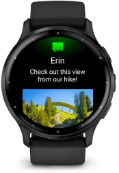 Смарт-часы Garmin Venu 3 35.4мм 1.4&amp;quot; AMOLED корп.черный рем.черный разм.брасл.:135-200мм (010-02784-01)