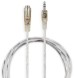 Кабель-удлинитель аудио Buro Jack 3.5 (m)/Jack 3.5 (f) 1м. прозрачный (CAB025-1M)