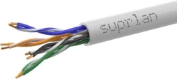 Кабель сетевой информационный Suprlan Premium 01-0307-1 кат.5E UTP 4 пары 24AWG LSZH внутренний 305м серый