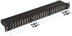 Патч-панель Lanmaster LAN-PPC48S5E 19&amp;quot; 1U 48xRJ45 кат.5E STP
