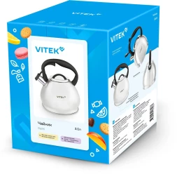 Чайник металлический Vitek Вайб VT-WK1260 3л. стальной