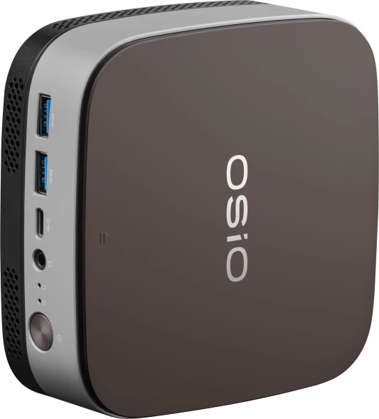 ПК Мини Osio BaseLine B51i-002 N100 (0.8) 8Gb SSD256Gb UHDG без ОС GbitEth WiFi BT 24W коричневый/серебристый