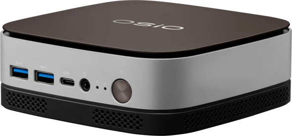 ПК Мини Osio BaseLine B51i-002 N100 (0.8) 8Gb SSD256Gb UHDG без ОС GbitEth WiFi BT 24W коричневый/серебристый