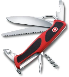 Нож перочинный Victorinox RangerGrip 79 (0.9563.MC) 130мм 12функц. красный/черный карт.коробка