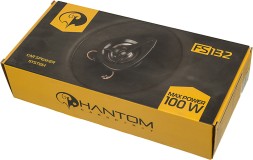 Колонки автомобильные Phantom FS-132 (без решетки) 100Вт 91дБ 4Ом 13см (5дюйм) (ком.:2кол.) коаксиальные двухполосные