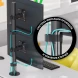 Кронштейн для мониторов Onkron D208E черный 13&amp;quot;-34&amp;quot; макс.16кг настольный поворот и наклон