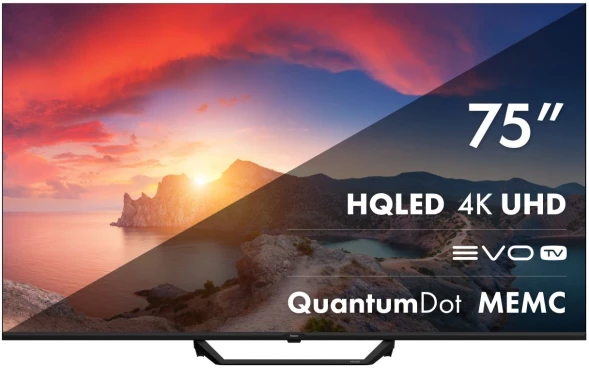 Телевизор QLED Haier 75&amp;quot; Smart TV S2 Pro Frameless черный 4K Ultra HD 60Hz DVB-T DVB-T2 DVB-C DVB-S DVB-S2 USB WiFi Smart TV