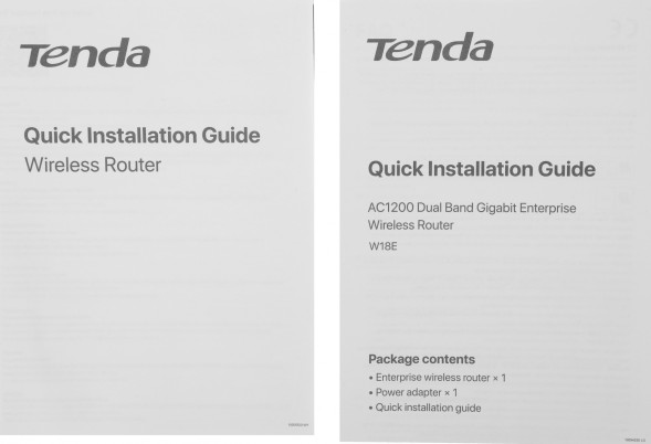 Роутер беспроводной Tenda W18E AC1200 10/100/1000BASE-TX черный