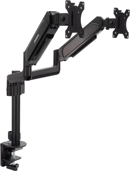 Кронштейн для мониторов ЖК Digma D-MM202D черный 17&amp;quot;-32&amp;quot; макс.9кг крепление к столешнице поворот и наклон