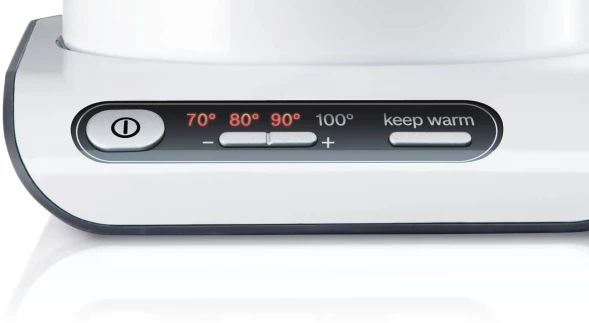 Чайник электрический Bosch TWK8611P 1.5л. 2400Вт белый/серебристый корпус: пластик/металл