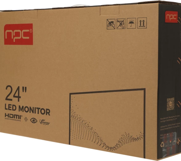 Монитор NPC 23.8&amp;quot; MQ2409-A черный VA LED 5ms 16:9 HDMI матовая 3000:1 250cd 178гр/178гр 1920x1080 75Hz FreeSync VGA FHD 3.12кг