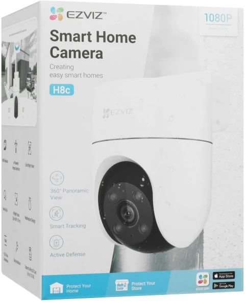 Камера видеонаблюдения IP Ezviz CS-H8C (3МР,4MM) Wi-Fi 4-4мм цв. корп.:белый