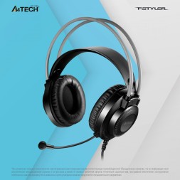 Наушники с микрофоном A4Tech Fstyler FH200i серый 1.8м накладные оголовье (FH200I GREY) 1