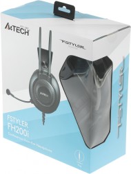 Наушники с микрофоном A4Tech Fstyler FH200i серый 1.8м накладные оголовье (FH200I GREY) 1