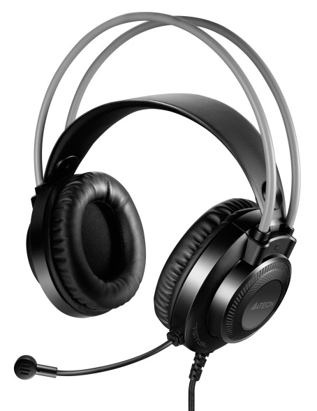 Наушники с микрофоном A4Tech Fstyler FH200i серый 1.8м накладные оголовье (FH200I GREY) 1
