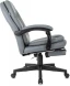 Кресло руководителя Бюрократ CH-868N-F серый эко.кожа крестов. пластик подст.для ног