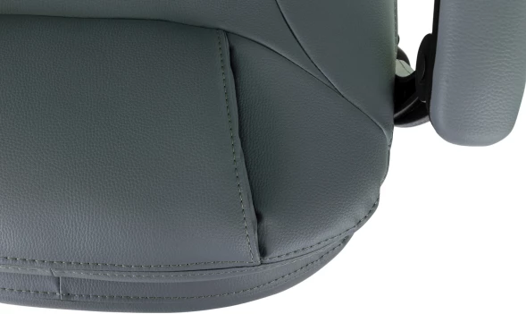 Кресло руководителя Бюрократ CH-868N-F серый эко.кожа крестов. пластик подст.для ног