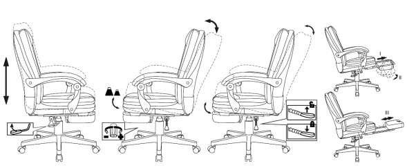 Кресло руководителя Бюрократ CH-868N-F серый эко.кожа крестов. пластик подст.для ног