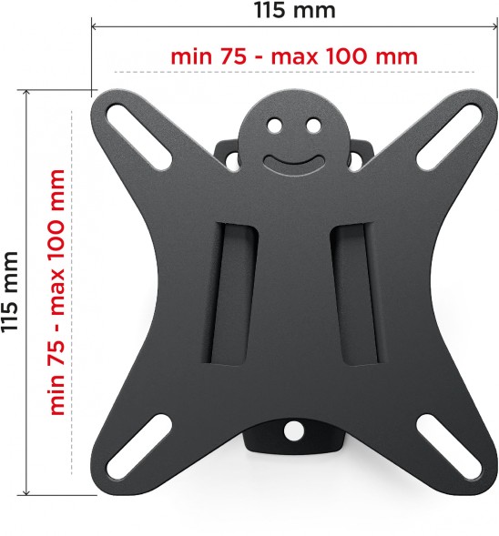 Кронштейн для телевизора Holder LCDS-5002 металлик 10&amp;quot;-26&amp;quot; макс.25кг настенный наклон