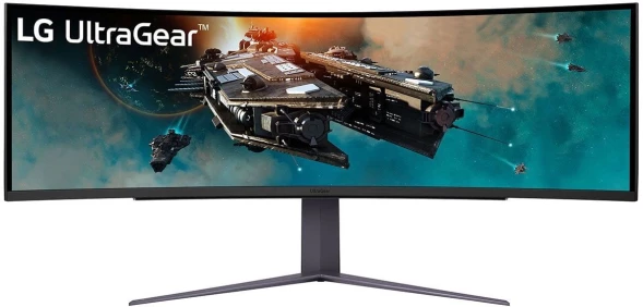 Монитор LG 49&amp;quot; UltraGear 49GR85DC-B черный VA LED 32:9 HDMI матовая HAS Piv 3000:1 450cd 178гр/178гр 5120x1440 240Hz FreeSync Premium Pro DP 2K USB 15.1кг