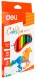 Карандаши цв. Deli EC00110 ColoRun трехгран. пластик 18цв. коробка/европод. (18шт)