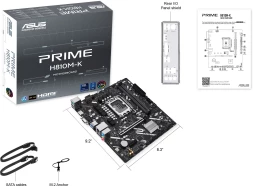 Материнская плата Asus PRIME H810M-K Soc-1851 Intel H810 2xDDR5 mATX AC`97 8ch(7.1) GbLAN RAID+VGA+HDMI