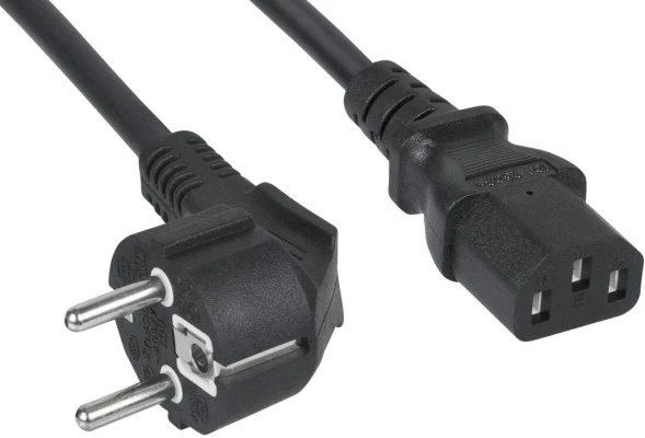 Шнур питания Cabeus PC-186-VDE-3M C13-Schuko проводник.:3x0.75мм2 3м 220/250В 6А черный