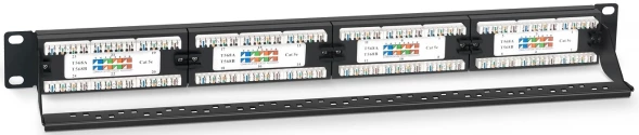 Патч-панель Cabeus PL-24-CAT.5E-DUAL 19&amp;quot; 1U 24xRJ45 кат.5E UTP