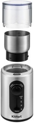 Кофемолка Kitfort KT-748 200Вт сист.помол.:ротац.нож вместим.:70гр нержавеющая сталь/черный