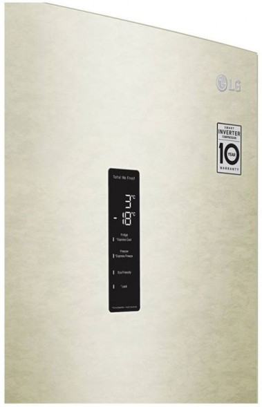 Холодильник LG GA-B459MESL 2-хкамерн. бежевый глянц. инвертер