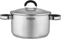 Кастрюля Rondell Brando RDS-1804 3.1л. d=20см (с крышкой) стальной