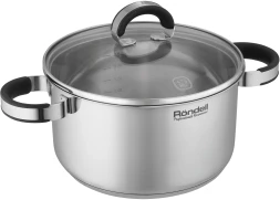 Кастрюля Rondell Brando RDS-1804 3.1л. d=20см (с крышкой) стальной