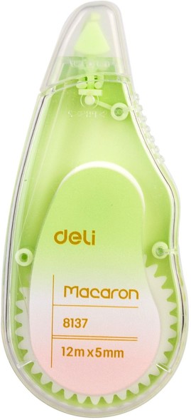 Лента коррект. Deli EH333 12мx5мм ассорти корпус белый блистер (упак.:3шт)