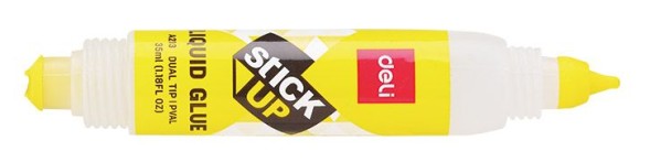Клей жидкий Deli EA21310 35мл корп.желтый прозрачный с двумя аппликаторами Stick UP