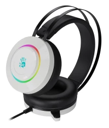 Наушники с микрофоном A4Tech Bloody G521 белый/черный 2.3м мониторные USB оголовье (G521 (WHITE))