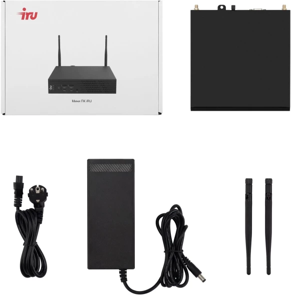 Неттоп IRU 310H6ITF i3 12100 (3.3) 8Gb SSD256Gb UHDG 730 Windows 11 Pro GbitEth BT черный (2031363)