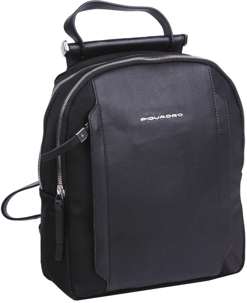 Рюкзак женский Piquadro Lyra CA5566W92T/N черный ткань/натур.кожа
