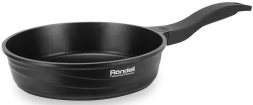 Сковорода Rondell Walzer RDA-767 круглая 24см покрытие: TriTitan ручка несъемная (без крышки) черный