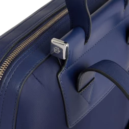 Рюкзак женский Piquadro Lyra CA4576W92T/BLU темно-синий нейлон/натур.кожа