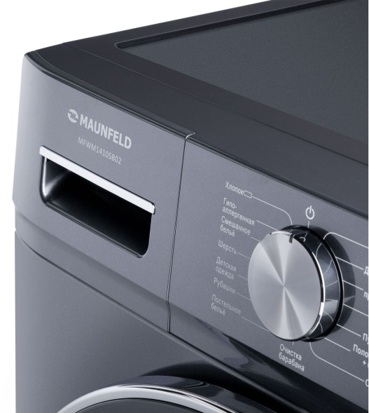 Стиральная машина Maunfeld MFWM1410SB02 класс: A+++ загр.фронтальная макс.:10кг темно-серебристый инвертер
