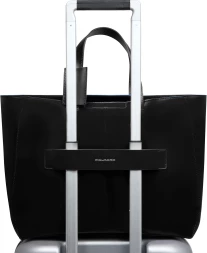 Деловая сумка женская Piquadro Blue Square BD6680B2/N с отделением для ноутбука 15.6&amp;quot; черная натур.кожа